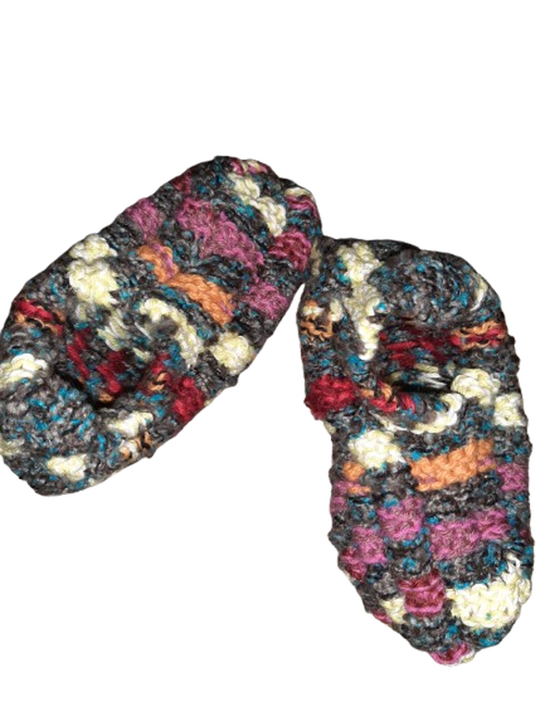 Pair 1 view 2 — Adult Medium cozy knit slippers