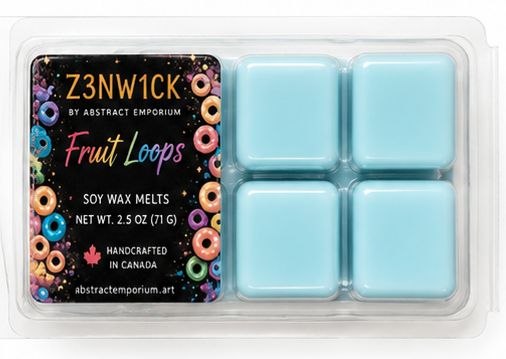 Fruit Loops wax melts 2x2 grid