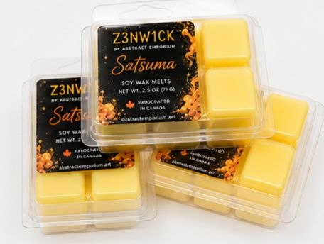 Satsuma soy wax melts clamshell