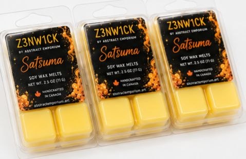 Satsuma wax melts diagonal row