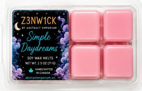 Simple Daydreams wax melts clamshell